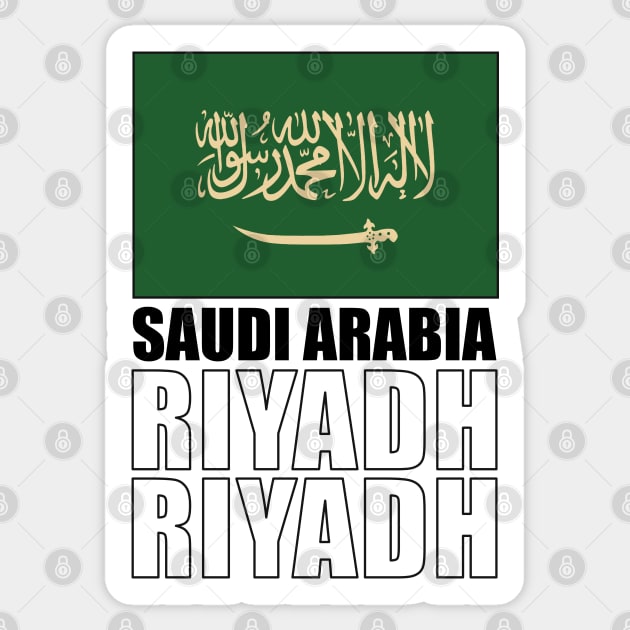 Flag of Saudi Arabia Sticker by KewaleeTee